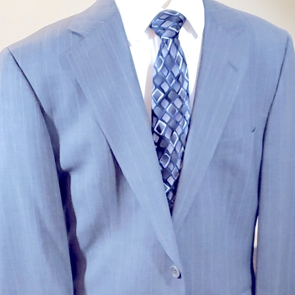 346 Brooks Brothers Gray Pinstripe Blazer - Picture 5 of 7